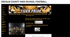 Desktop Screenshot of dekalbcountyfootball.com