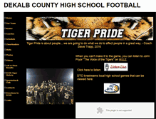 Tablet Screenshot of dekalbcountyfootball.com